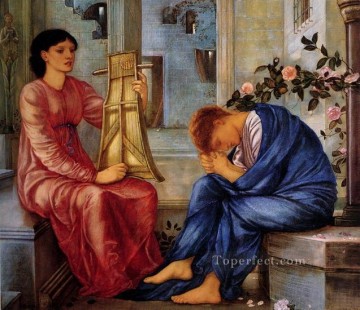 El Lamento 1865 Prerrafaelita Sir Edward Burne Jones Pinturas al óleo